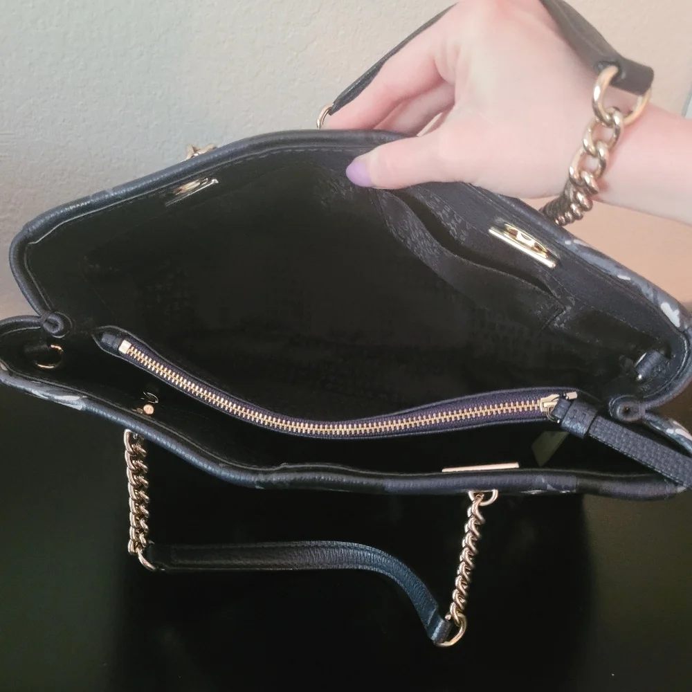 Kate Spade Briar Lane Night Rose Meena Satchel - Picture 9 of 13